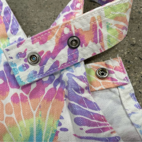 The Childrens Place Girl's Size 5 Butterfly Wings Denim Overall Jumper Romper - Picture 10 of 10